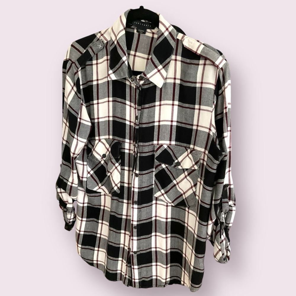 Sanctuary Plaid Button Down Shirt